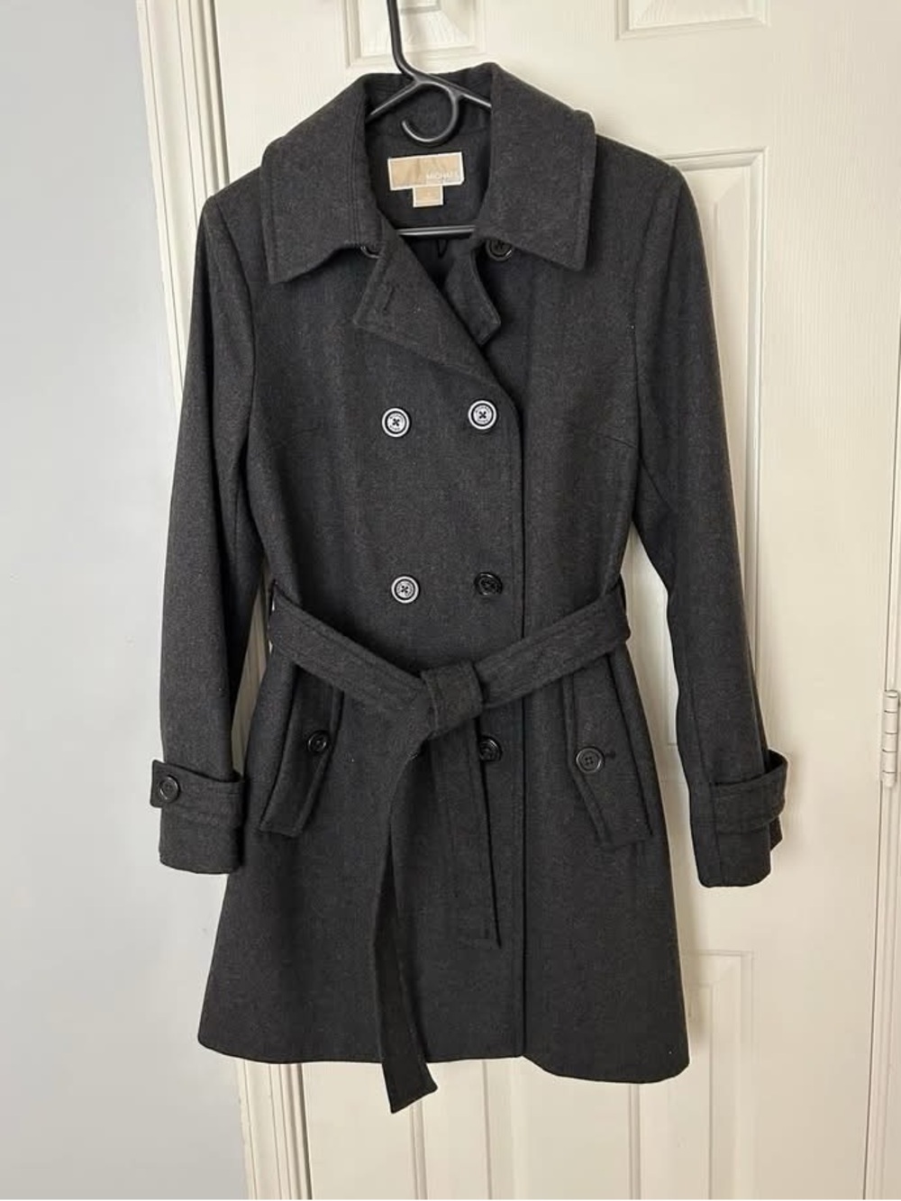 Michael Kors Classy Timeless Chic Blended Wool Coat, Outerwear